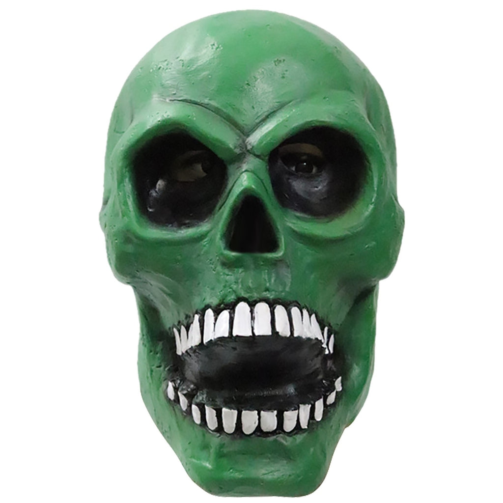 -Latex over-the-head skull mask. One size fits most. Free shipping from abroad with average delivery in 2-3 weeks.

classic traditional style open mouth skull halloween mask costume cosplay-
