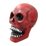 -Latex over-the-head skull mask. One size fits most. Free shipping from abroad with average delivery in 2-3 weeks.

Classic traditional style skull red halloween mask costume cosplay prop-