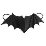 -Unique black batwing shaped reusable cloth face mask with elastic ear loops. Measures approximately 32x12.5cm / 12.59x4.92in. This is a costume fashion accessory, not suitable for protective wear. Free shipping.
Halloween bats vampire costume cosplay goth gothic punk rave fashion accessory-Black-Abroad-