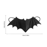 -Unique black batwing shaped reusable cloth face mask with elastic ear loops. Measures approximately 32x12.5cm / 12.59x4.92in. This is a costume fashion accessory, not suitable for protective wear. Free shipping.
Halloween bats vampire costume cosplay goth gothic punk rave fashion accessory-