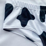 -Comfortable, women's midrise-rise briefs with playful cow spot pattern. Lightweight and breathable, 95% polyester / 5% spandex. See size chart.Free shipping from abroad with average delivery of 2-3 weeks to the USA. 
Funny cow spotted womens juniors girls underwear underpants sexy weird kink hucow dairy maid pet play -