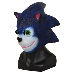 -Gotta go fast! Hilariously bad knockoff latex over-the-head mask. One size fits most teens and adults. Free shipping from abroad with average delivery to the USA in 2-3 weeks. Funny wtf sonic meme bootleg boomy cat memes joke cosplay halloween costume derp mask segga -