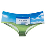 -Super soft and stretchy women's mid-rise briefs with high quality all over retro windows alert print. 92% Polyester, 8% Elastan. 

Cute funny weird retro vintage 90s y2k windows 95 vaporwave aesthetic blue sky pop up pc alert sexy ladies juniors girls underwear panties novelty lingerie gift for her.-