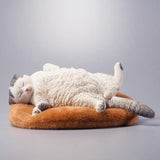 -Nicely detailed 1:6 scale lethargic fat cat figurine with plush mini cat bed. Cat is crafted in high quality resin and measures approximately 13x6.5x3cm / 5.3x2.6x1.2in. New in box, guaranteed quality. Free shipping.

Funny sweet realistic collectible 1/6 orange black white brown gray tabby kitty figure gift miniature-