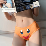 -Comfortable, women's mid-rise briefs with kawaii printed anime face design. Lightweight and breathable, 95% polyester / 5% spandex. Free shipping.

Funny kawaii cute hot sexy anime nerd womens juniors geeky girls charmander underwear pokemon monster pocket salamander cartoon dragon geek gift-