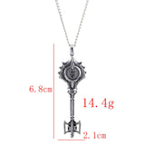 -High quality Doom Eternal Slayer Key necklace. Full size 3D replica key pendant measures roughly 6.8x2.1cm / 2.7x0.83in. Free shipping with average delivery in 2 weeks.

Doom series videogame gamer gaming prop replica collectors accessory jewelry demon hellspawn hell door doomguy UAC space marine gift stocking stuffer.-