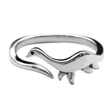 -Adorable adjustable dinosaur rings: t-rex, stegosaurus, triceratops or plesiosaur. Well made in aluminum alloy, one size fits most. Free shipping worldwide. 

Dino tyrannosaurus tyrannosaur trex stego plesiosaurus nessie loch ness monster open size wraparound band jewelry cute playful stylish fashion kids adults unisex-Plesiosaur-