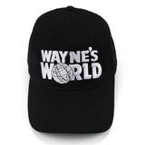 -Embroidered cotton cap with snapback adjustment. Free shipping from abroad. These hats typically arrive in 2-3 weeks to the USA. Classic retro vintage 1990s 90s nineties snl black and white wayne garth movie character cosplay hat mike myers-