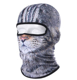 Funny Weird Tabby Cat 3D Print Balaclava Cap, Protective AOP Face Mask-High quality all-over 3D print Border Collie Dog Balaclava.Breathable quick dry polyester fabric, windproof and dustproof, over-the-head full face and neck mask. One size fits most adults. Ideal for costume, cosplay, practical jokes but also festival, biking, hiking, cycling, ATV & motorcycle riding, skiing, etc.-