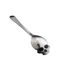 -Delightfully dark Skull Shaped Spoon measuring 15.1x3.4x0.25cm (5.95" x 1.3" x 0.1") in stainless steel. 4 colors available. Ideal as a sugar and stirring spoon for coffee and tea though you may find yourself compelled to find other uses

dark gothic home decor absinthe ice cream creepy skeleton halloween kitchen gift-Silver-