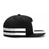 TRES SLICK Snapback Cap - Black White Gray Stripe Hiphop Fashion Hat-Brand new Très Slick striped fashion cap.Measures approximately 14cm tall and 28cm deep. One size fits most adults with snapback adjustment from 56-60cm.Free shipping worldwide. This hat ships quickly from abroad and typically arrives in 2-3 weeks. A clean, modern, classy and classic streetwear inspired cap. -