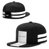 TRES SLICK Snapback Cap - Black White Gray Stripe Hiphop Fashion Hat-Brand new Très Slick striped fashion cap.Measures approximately 14cm tall and 28cm deep. One size fits most adults with snapback adjustment from 56-60cm.Free shipping worldwide. This hat ships quickly from abroad and typically arrives in 2-3 weeks. A clean, modern, classy and classic streetwear inspired cap. -Black-