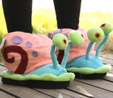 Gary The Snail Slippers - Soft, Comfortable & Cute, Meow! - Great Gift-Meow! Warm and comfy plush slippers with rubberized bottoms. High quality construction. Made of soft flannel with cotton stuffing. See US size chart. Free Shipping Worldwide. Typically shipped in 2-3 days with an average delivery time of 2-4 weeks. Perfect for shuffling around your pineapple in your bikini bottom. -