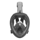 Easy Breath Anti-Fog Full Face Snorkeling Diving Swimming Mask, Beach-S/M-Gray-