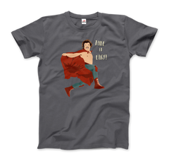 -Men (Unisex)-Charcoal-S-