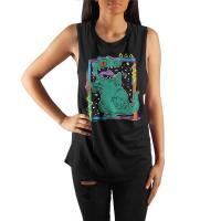 Rugrats Juniors Reptar Tank Top, Officially Licensed 90s Nicktoons Top-BLACK-XS-693186931628