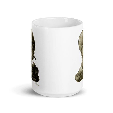Van Gogh Smoking Skeleton Coffee Mug – Domestic Platypus